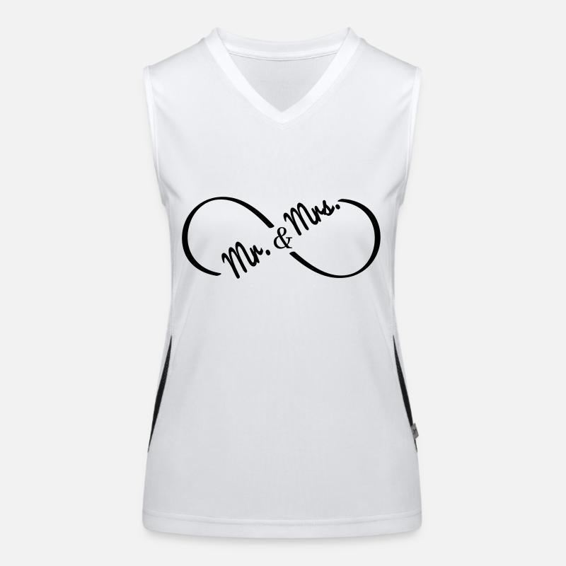 mr__mrs_round Funktionelles Kontrast-Tank Top für Frauen