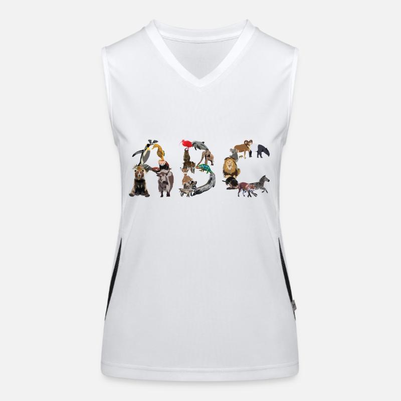 Tier ABC Funktionelles Kontrast-Tank Top für Frauen
