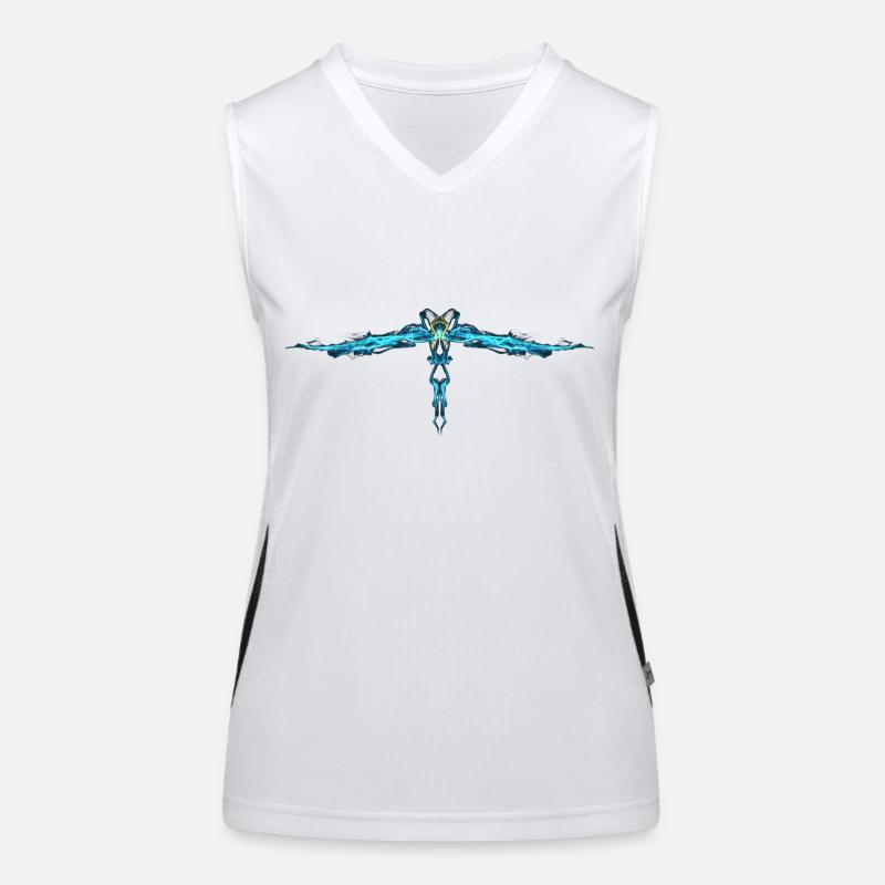 Blauer Engel Funktionelles Kontrast-Tank Top für Frauen