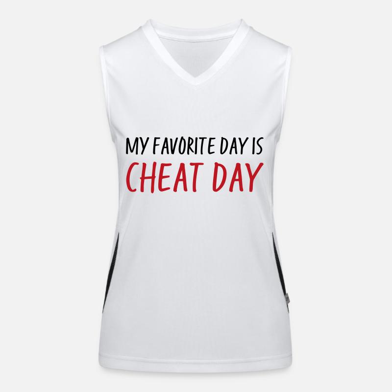 Cheat Day Funktionelles Kontrast-Tank Top für Frauen