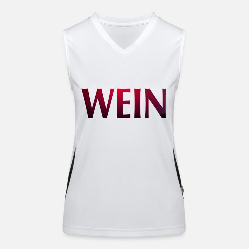 Wein Funktionelles Kontrast-Tank Top für Frauen