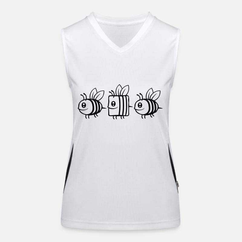 Comic Bees bee different Women's Functional Contrast Tank Top