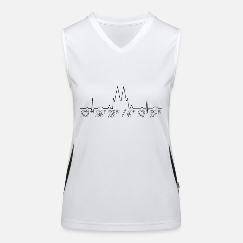 Köln 3 Funktionelles Kontrast-Tank Top für Frauen