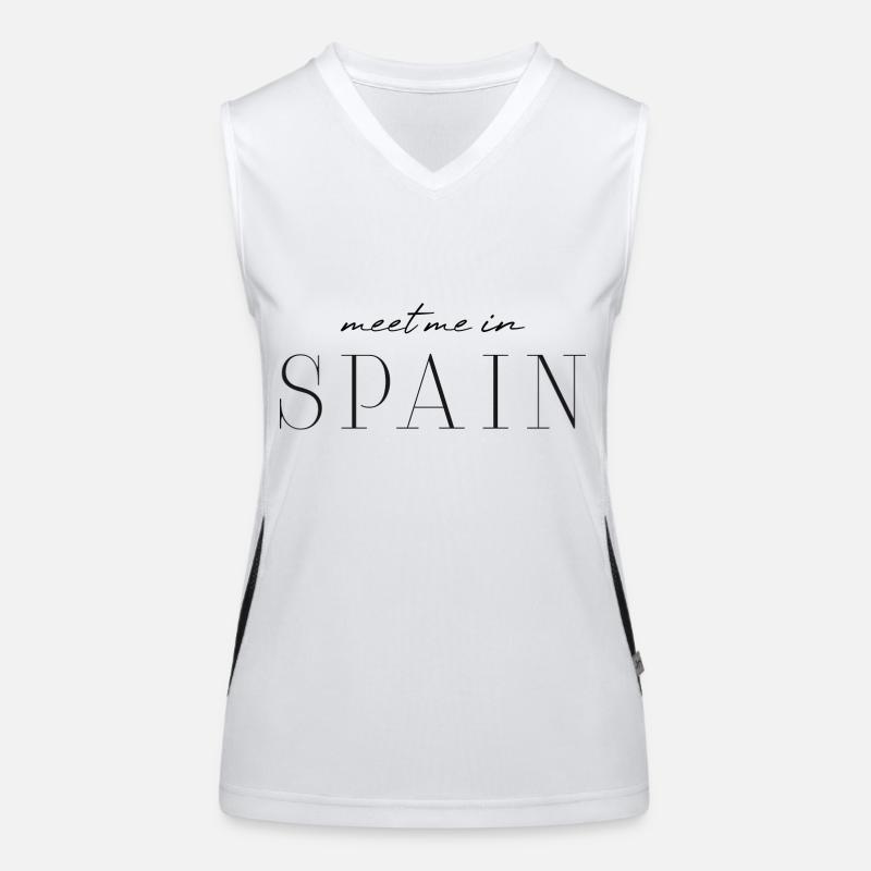 I love Spain Women's Functional Contrast Tank Top