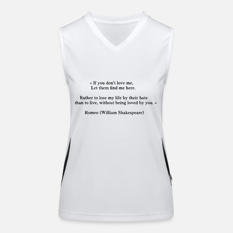 Roméo (citation) Débardeur respirant contrasté Femme