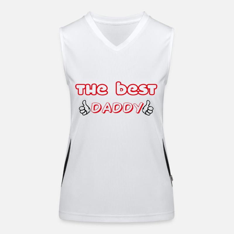 DER BESTE PAPA Funktionelles Kontrast-Tank Top für Frauen