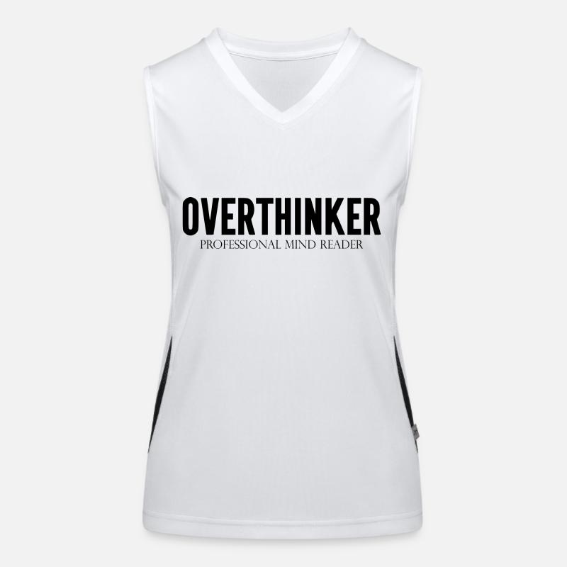 DZ00015 Overthinker Professional Mind Reader Women's Functional Contrast Tank Top