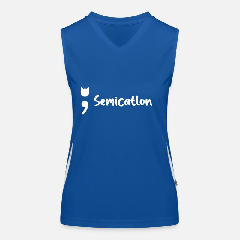 Chat semi-catlon Débardeur respirant contrasté Femme