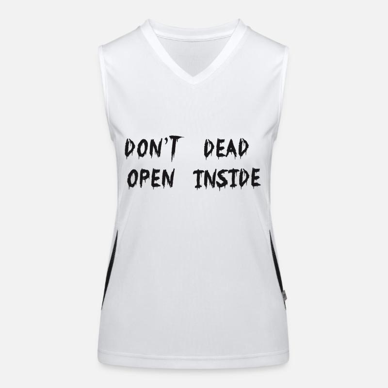 dont-open-dead-inside Débardeur respirant contrasté Femme
