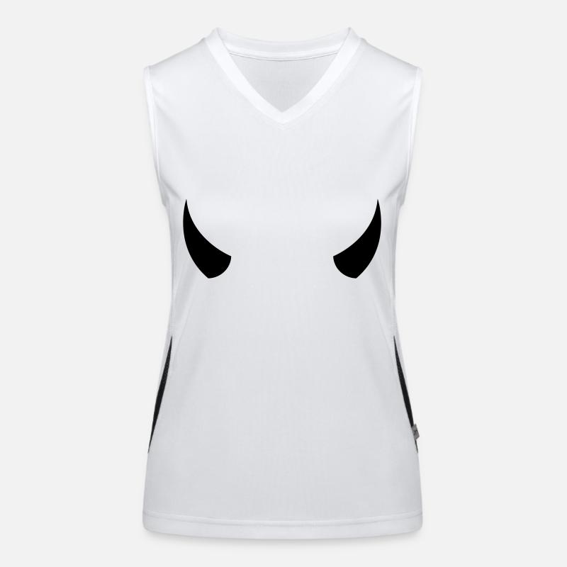 devil_wild__f1 Débardeur respirant contrasté Femme