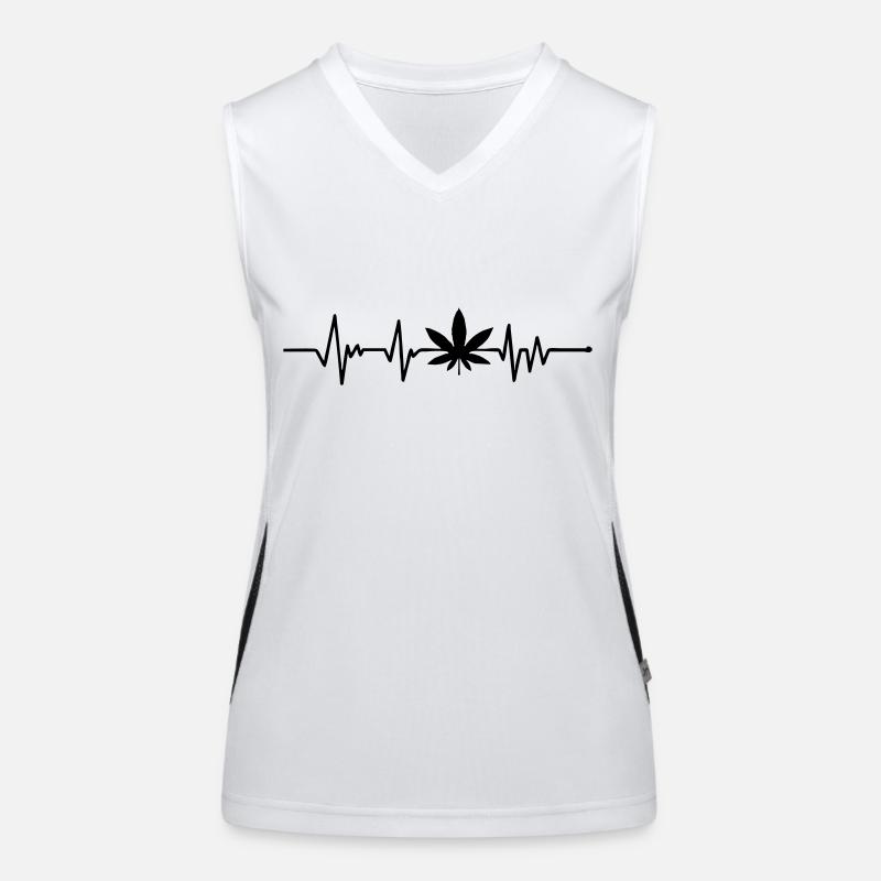 Cannabis Funktionelles Kontrast-Tank Top für Frauen