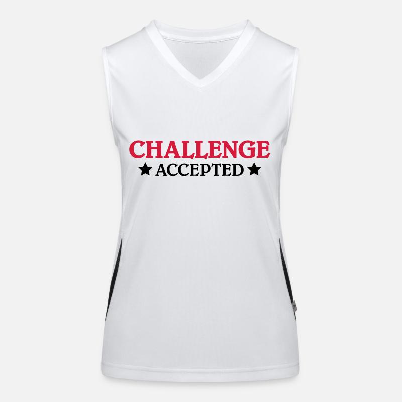 Challenge accepted Débardeur respirant contrasté Femme