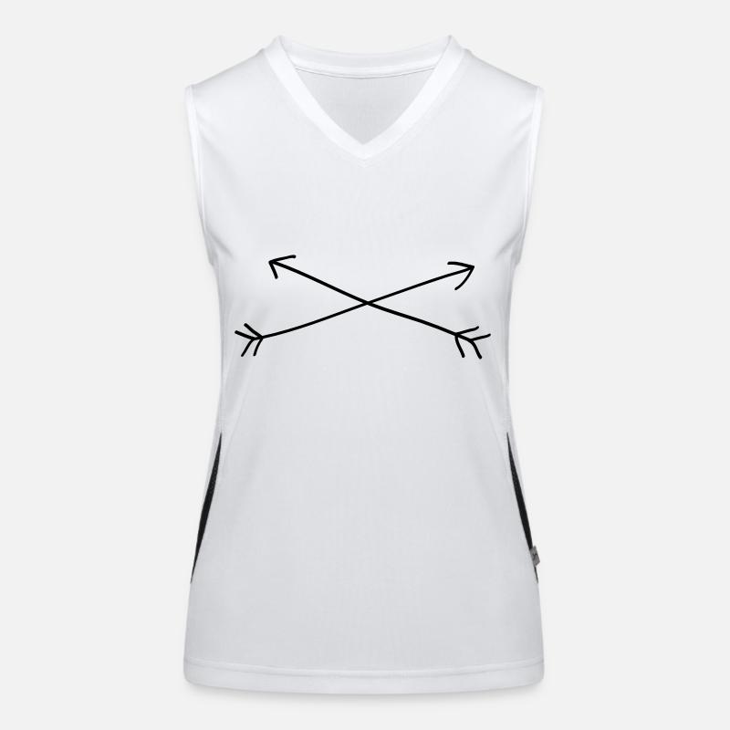 Arrow Cross Débardeur respirant contrasté Femme