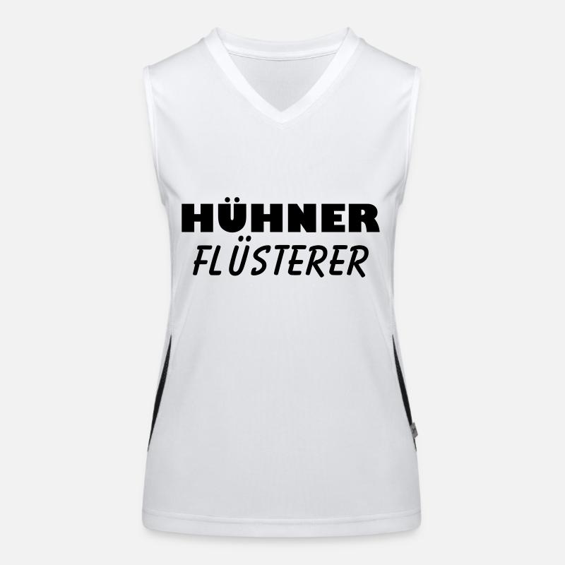 hühner flüsterer Funktionelles Kontrast-Tank Top für Frauen