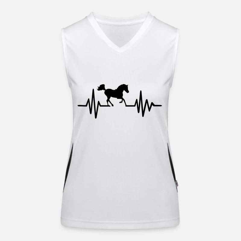 Pferd Funktionelles Kontrast-Tank Top für Frauen