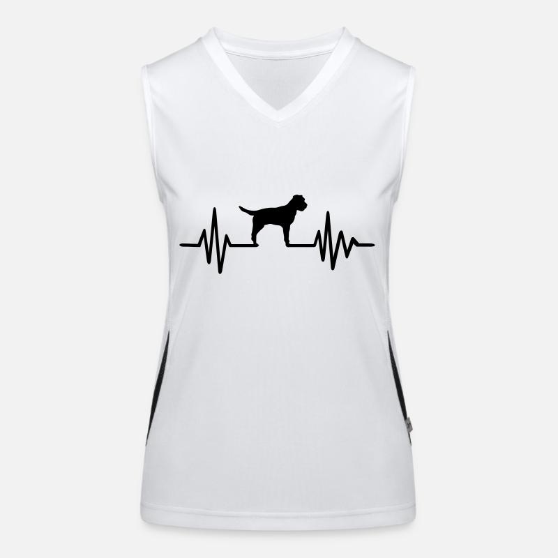 Border Terrier Débardeur respirant contrasté Femme