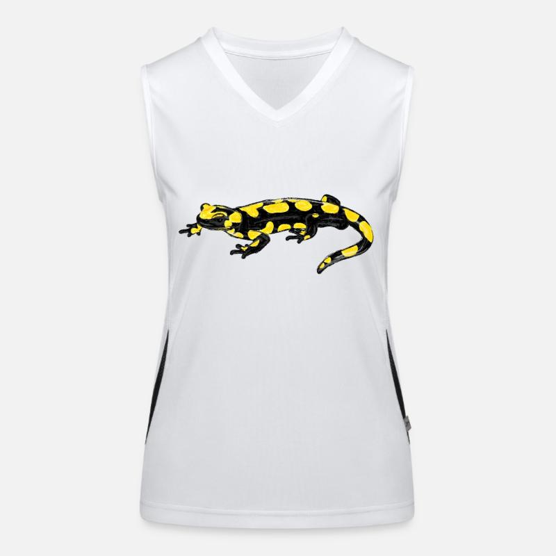 Feuersalamander / Fire Salamander I Funktionelles Kontrast-Tank Top für Frauen