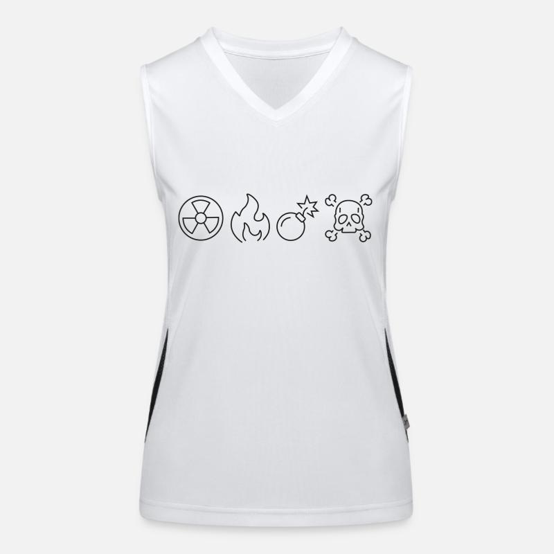 Stickers Funktionelles Kontrast-Tank Top für Frauen