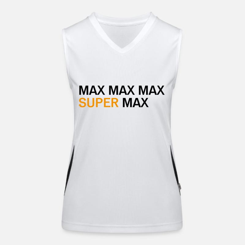 Max Max Max Super Max Fan Shirt Funktionelles Kontrast-Tank Top für Frauen