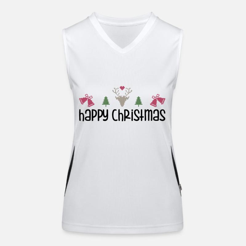 Joyeux Noël Débardeur respirant contrasté Femme