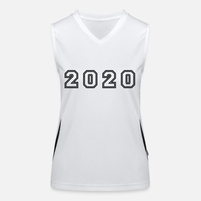 Numéro de l’année 2020 Débardeur respirant contrasté Femme