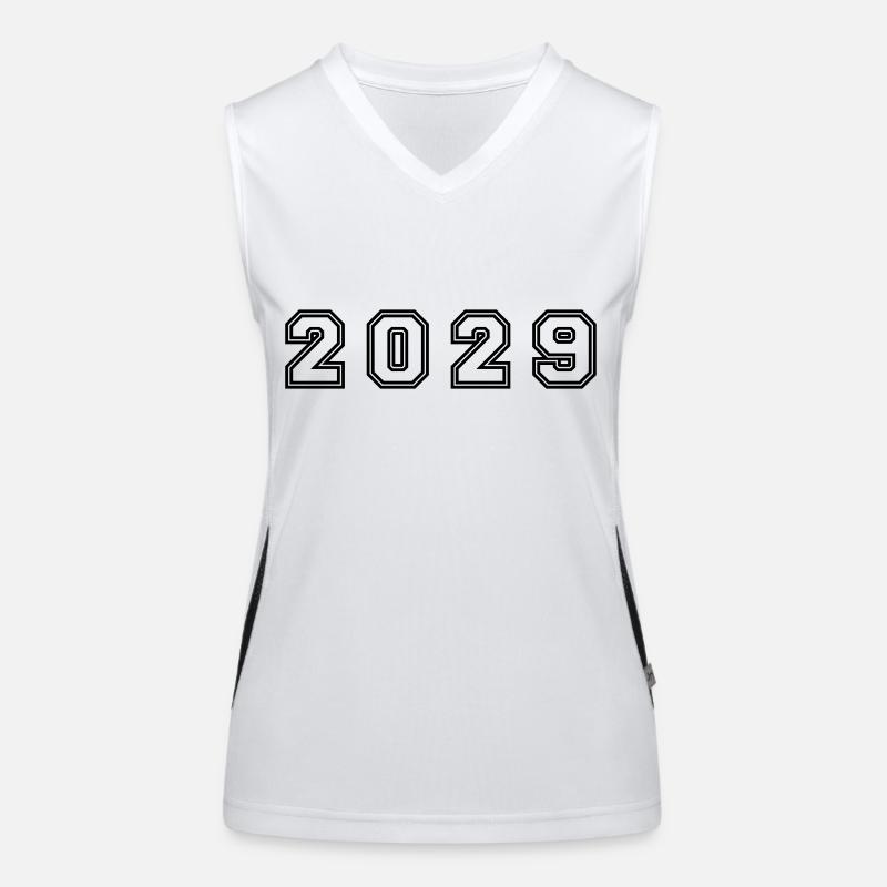 Numéro de l’année 2029 Débardeur respirant contrasté Femme