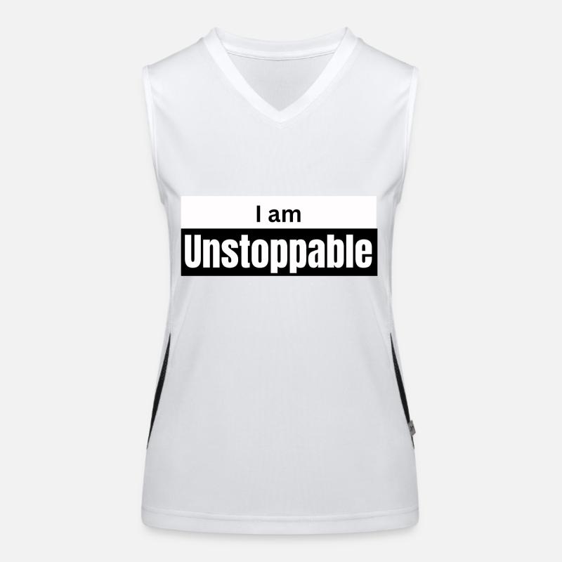 I am unstoppable Women's Functional Contrast Tank Top