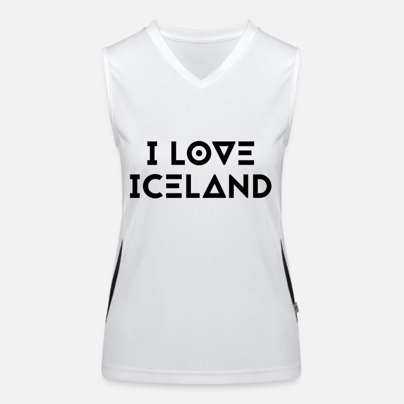 I LOVE ICELAND Women's Functional Contrast Tank Top