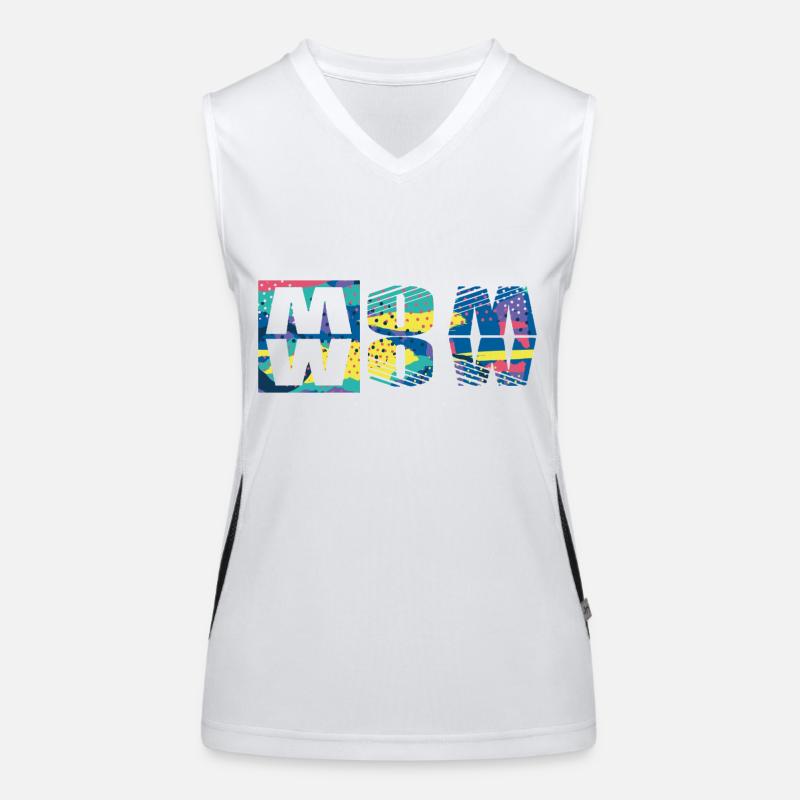 Mama Mama Wow Muttertag Lustig Niedlich Familie Mutter Funktionelles Kontrast-Tank Top für Frauen