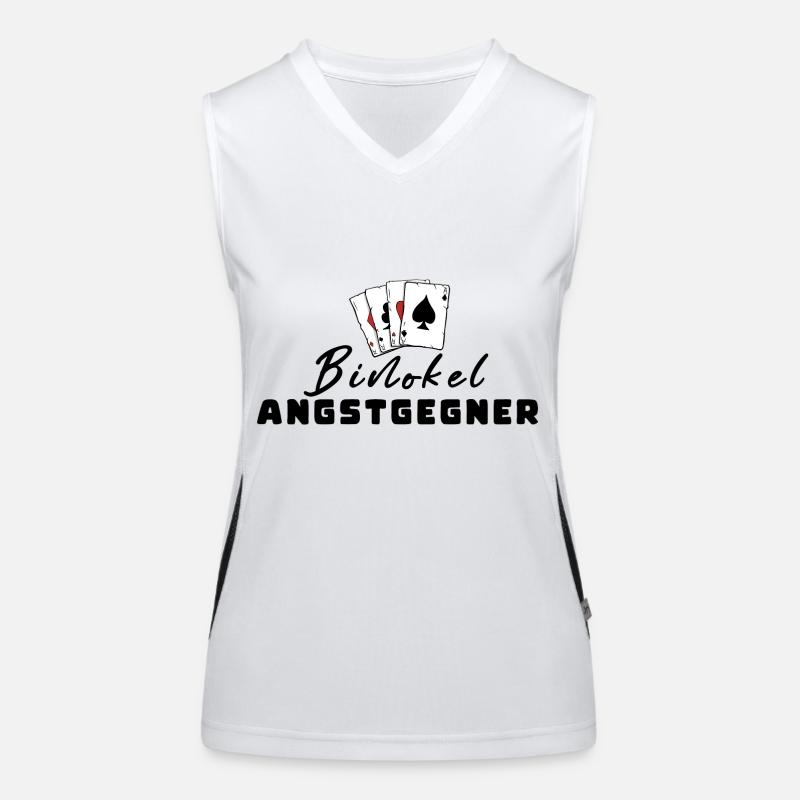 Binokel Angstgegner Funktionelles Kontrast-Tank Top für Frauen