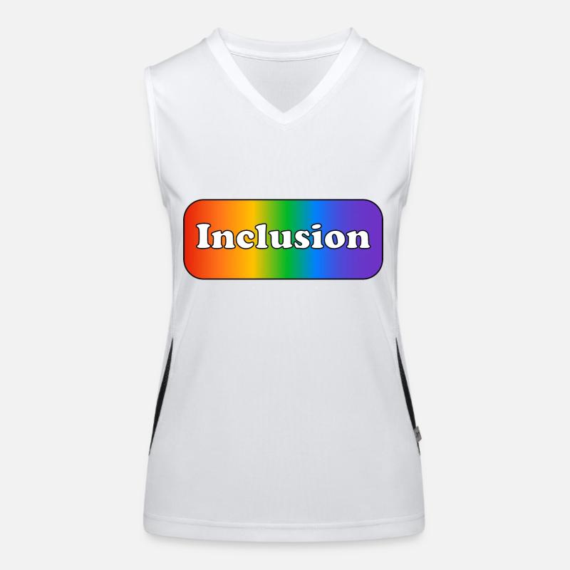 Inklusion Regenbogen Funktionelles Kontrast-Tank Top für Frauen