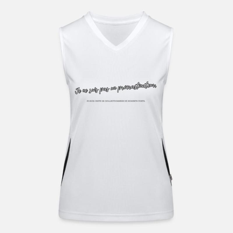 Procrastinateur Débardeur respirant contrasté Femme