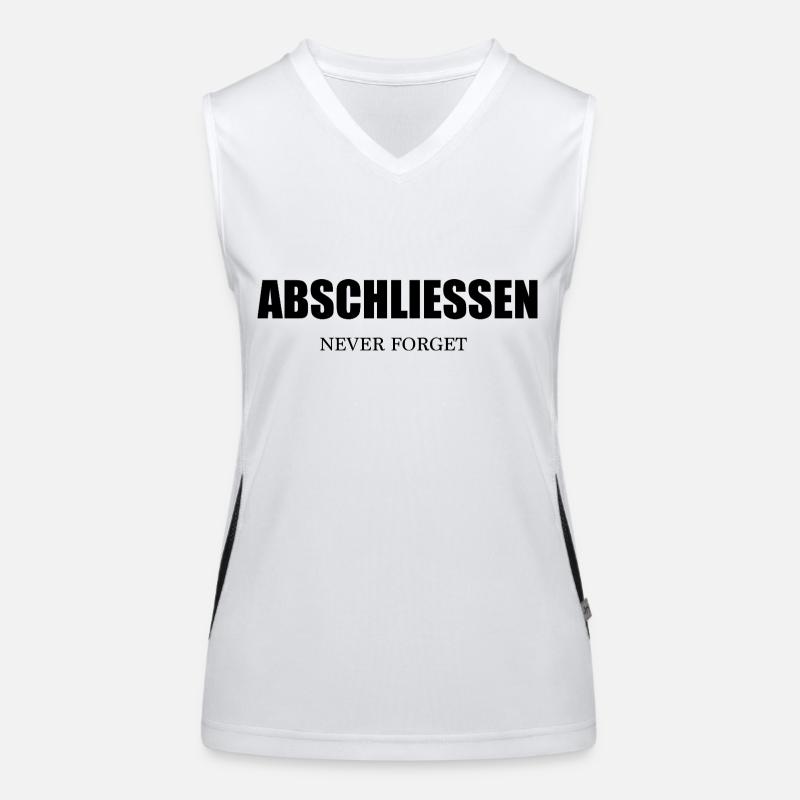 Abschließen Never Forget - Nie Vergessen! Funktionelles Kontrast-Tank Top für Frauen