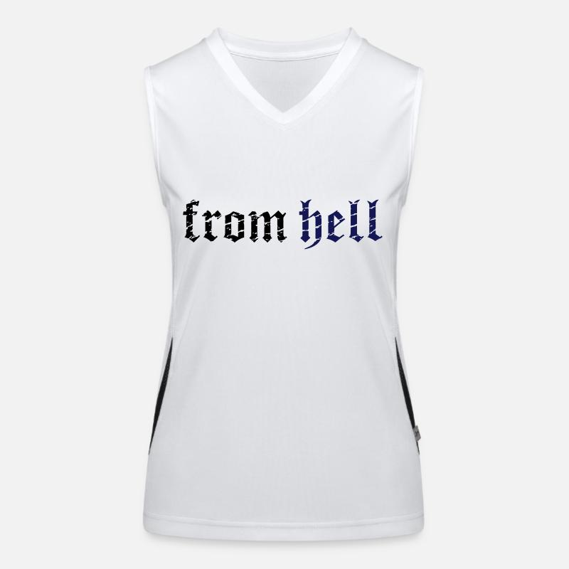 from hell_vec_2 en Women's Functional Contrast Tank Top