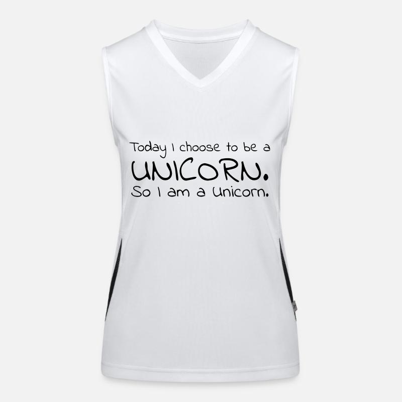 #loveunicorn Funktionelles Kontrast-Tank Top für Frauen
