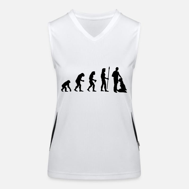 evolution_sex2 Funktionelles Kontrast-Tank Top für Frauen