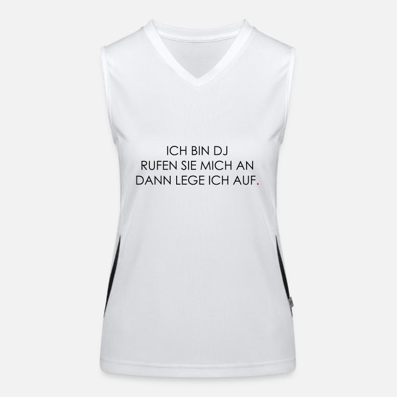 Ich bin DJ Funktionelles Kontrast-Tank Top für Frauen