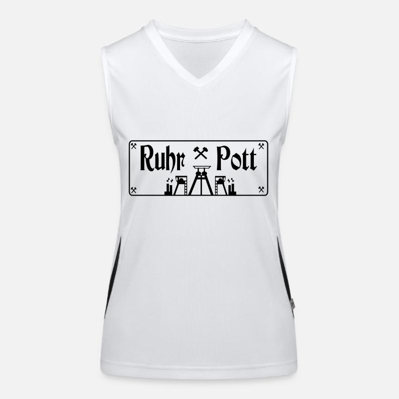 Ruhr Débardeur respirant contrasté Femme