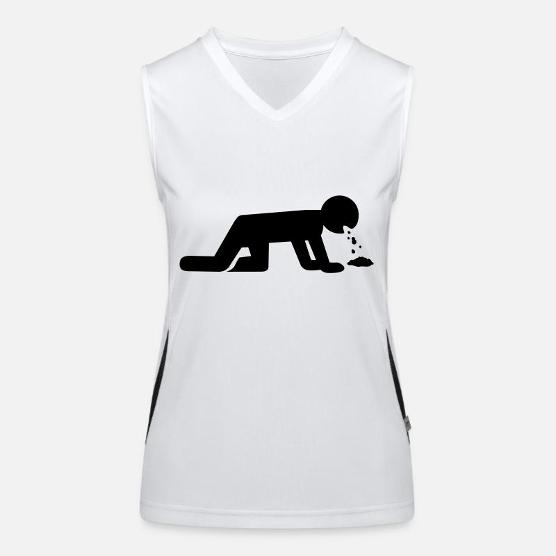 Kotzen Funktionelles Kontrast-Tank Top für Frauen