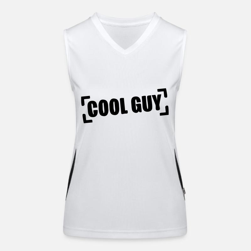 cool_guy_stamp_a1 Women's Functional Contrast Tank Top