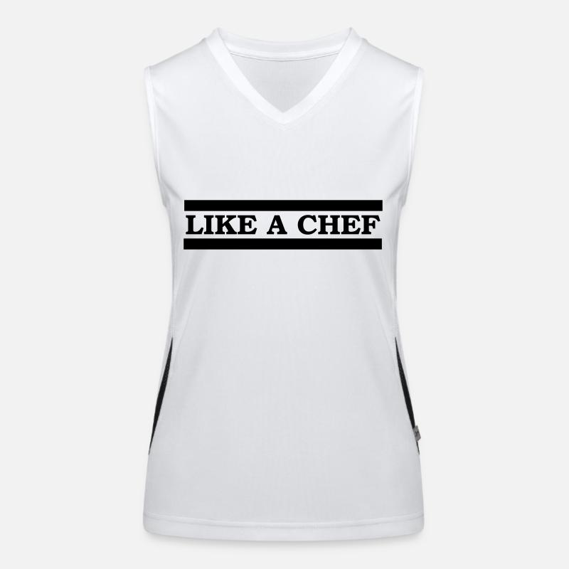 like a chef Débardeur respirant contrasté Femme