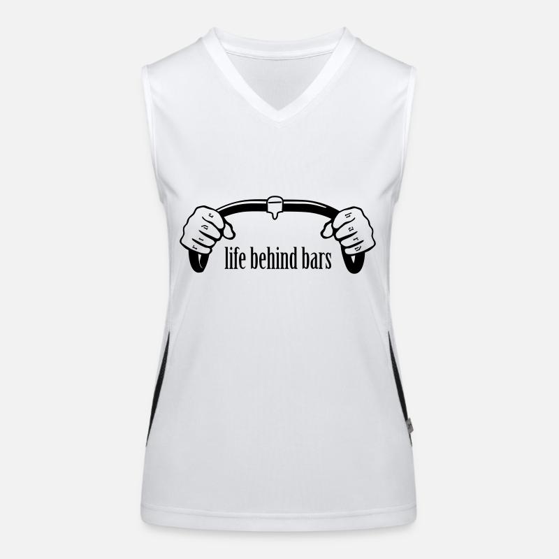 Fahrrad Bars Funktionelles Kontrast-Tank Top für Frauen