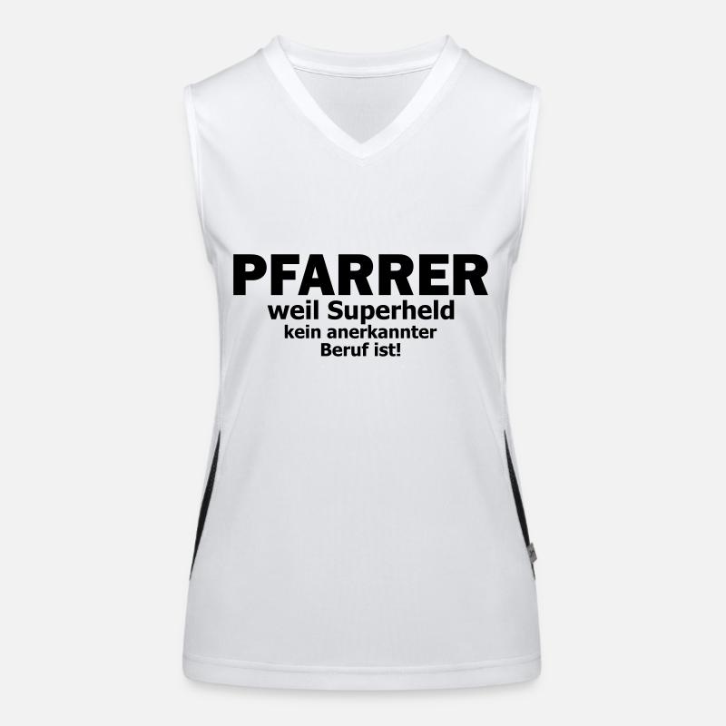 pfarrer Funktionelles Kontrast-Tank Top für Frauen