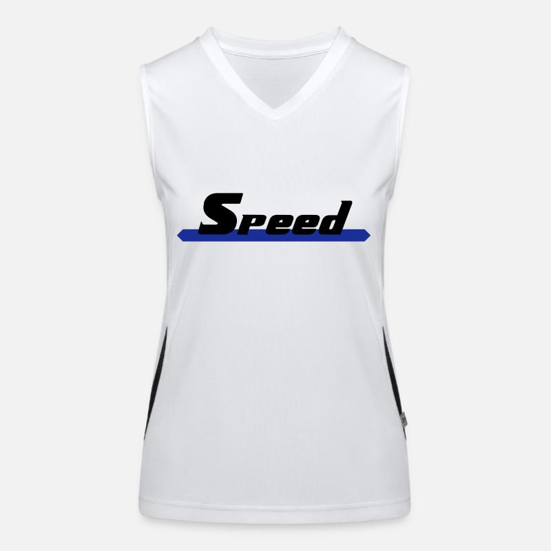 Speed Funktionelles Kontrast-Tank Top für Frauen