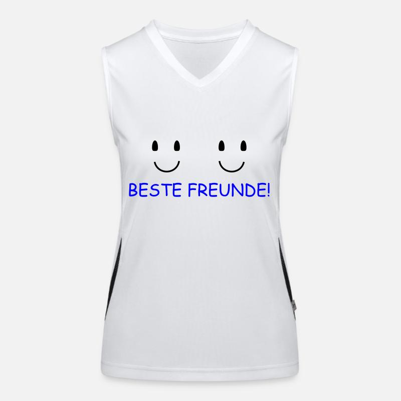 Beste Freunde Funktionelles Kontrast-Tank Top für Frauen