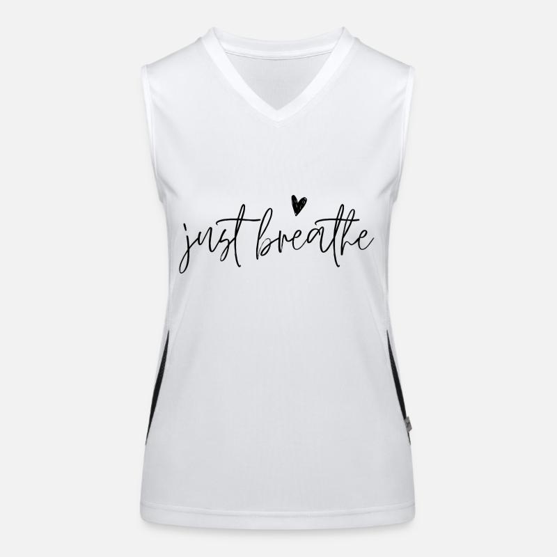 Respirez simplement Débardeur respirant contrasté Femme