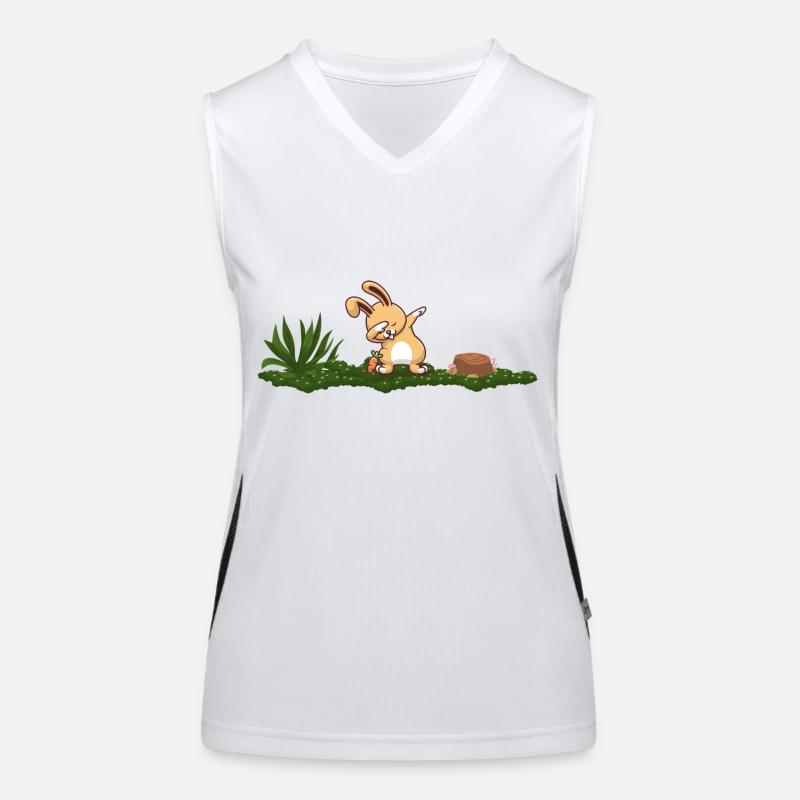 Hase Funktionelles Kontrast-Tank Top für Frauen