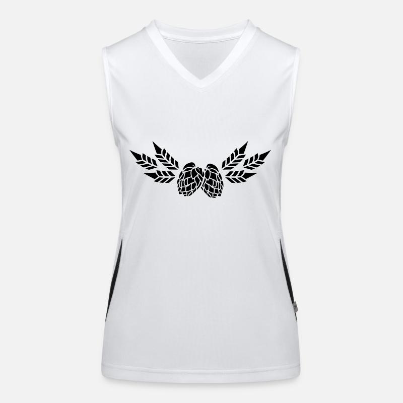 Hops and malt (1c) Women's Functional Contrast Tank Top