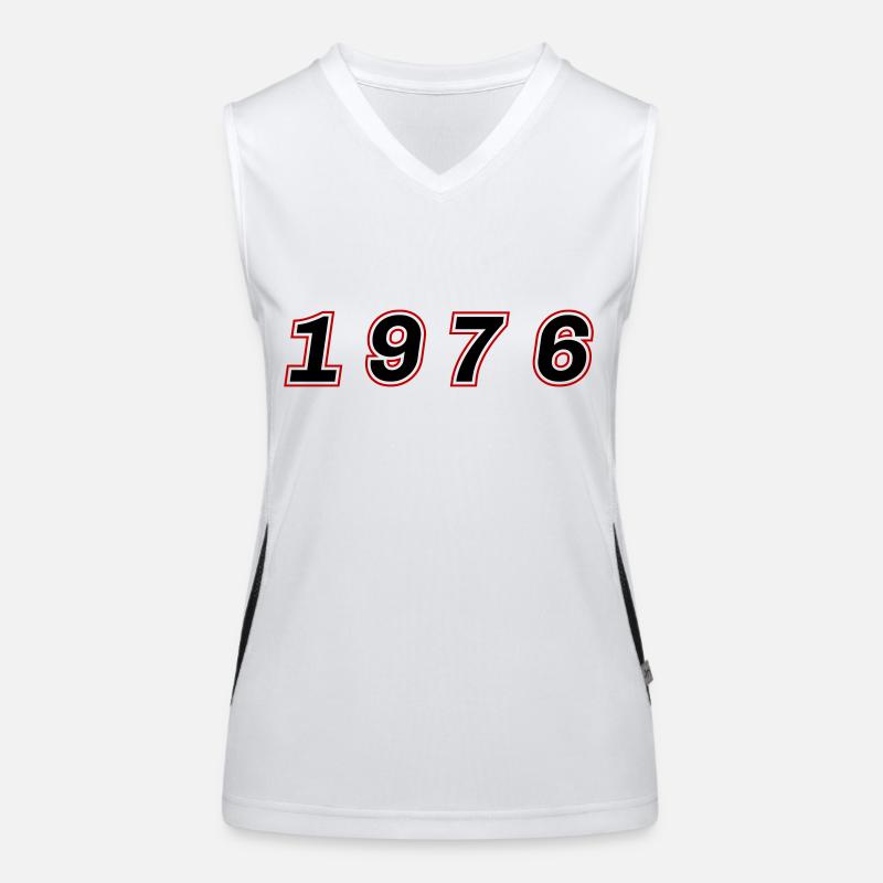 Numéro de l’année 1976 Débardeur respirant contrasté Femme
