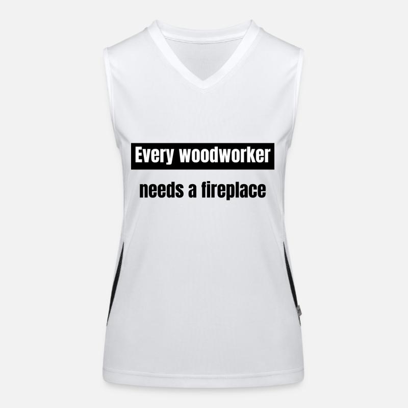 carpenter work tshirts dad hearbeat Funktionelles Kontrast-Tank Top für Frauen